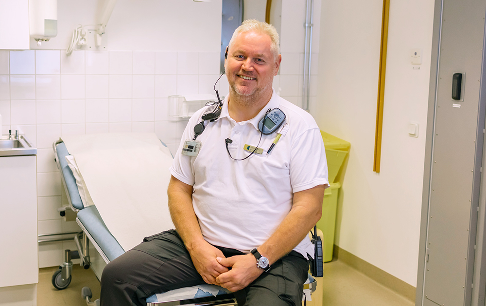 Torbjörn Jönsson, sjuksköterska på häktet i Gävle. Foto: Linda Dahlqvist Photography