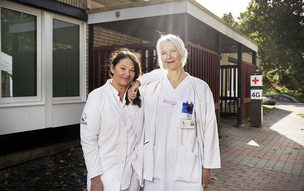 Vesna Brljevic och Marie Öhlander, psykiatrisjuksköterskor på BUP Skåne. Foto: Johan Bävman
