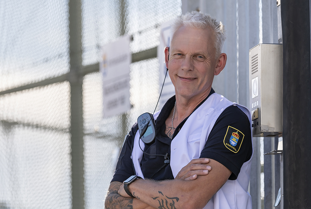 Mattias Andersson, sjuksköterska inom Kriminalvården på anstalten i Halmstad. Foto: Andreas Svensson