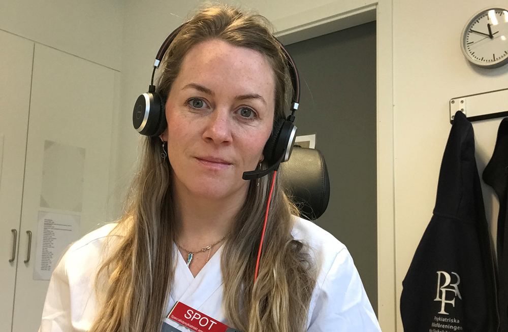 Katrine Nygaard Baltzis, specialistsjuksköterska i psykiatrisk vård vid ett specialistpsykiatriskt omvårdnadsteam i allmänpsykiatrin i Ängelholm.