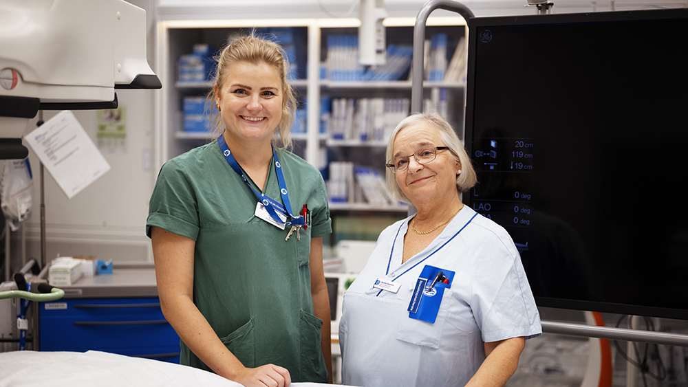 Ellinor Järnvall och Maritha Engström trivs på HIA. Foto: David Brohede