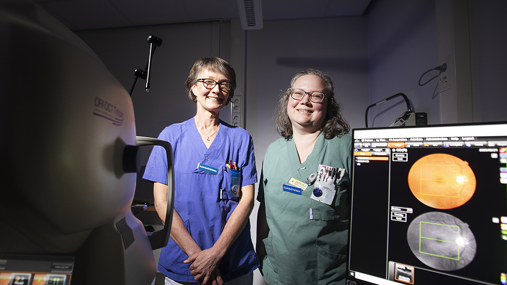 Gunilla Dahlberg och Kristina Andersson ser många fördelar med sitt arbete. Foto: Andreas Olsson