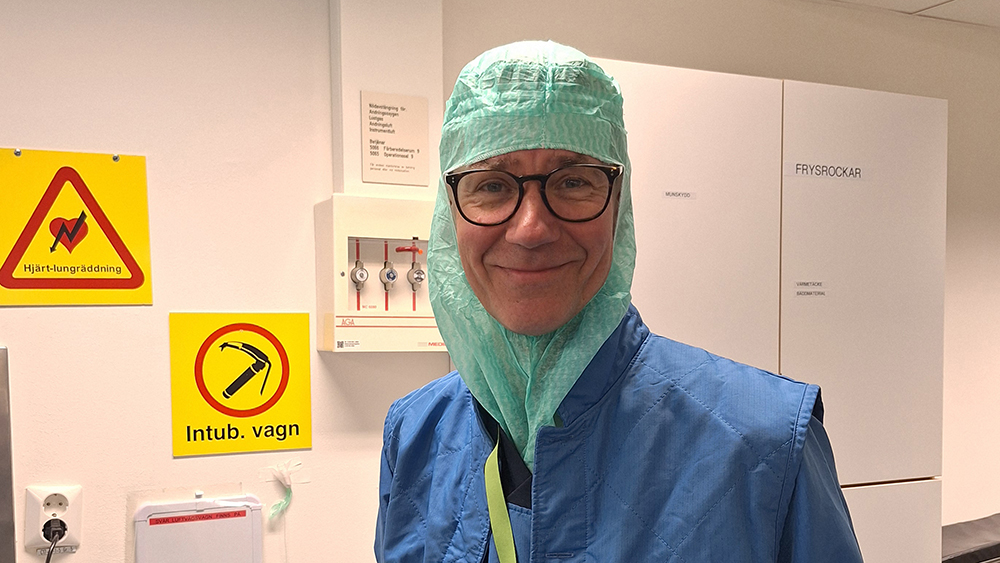 Per-Anders Bark, anestesisjuksköterska och avdelningschef vid Akademiska sjukhuset.